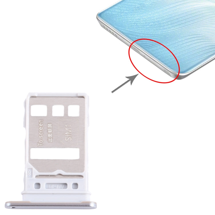 For Honor 80 Pro Flat SIM + SIM Card Tray (Silver) - free shipping - PMc TechLife - Order now!