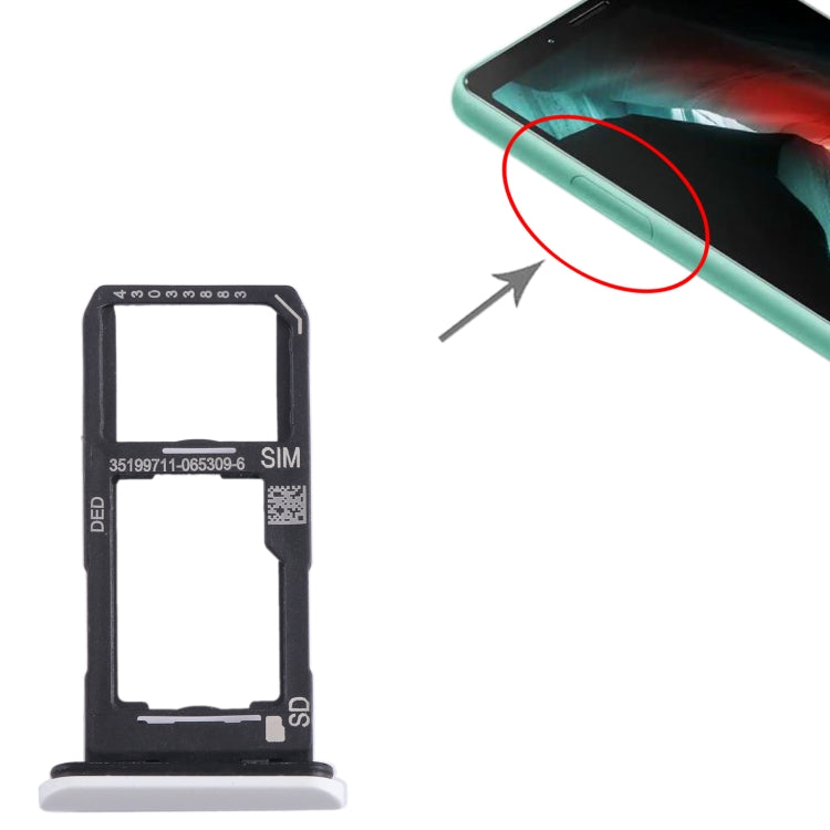 For Sony Xperia 10 II Original SIM + Micro SD Card Tray (White) - free shipping - PMC TechLife - Order now!
