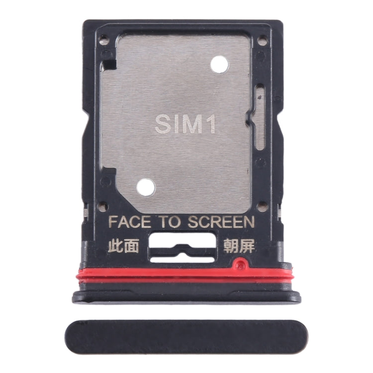 For Xiaomi Redmi Note 11T Pro SIM Card Tray + SIM Card Tray / Micro SD Card Tray (Black) - Card Tray by PMC TechLife | Online Shopping South Africa | PMC TechLife | Buy Now Pay Later Mobicred
