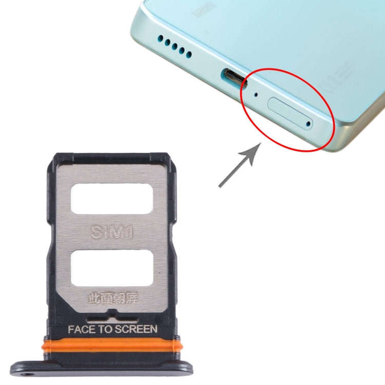For Xiaomi 12 Lite SIM Card Tray + SIM Card Tray (Black) - free shipping - PMC TechLife - Order now!