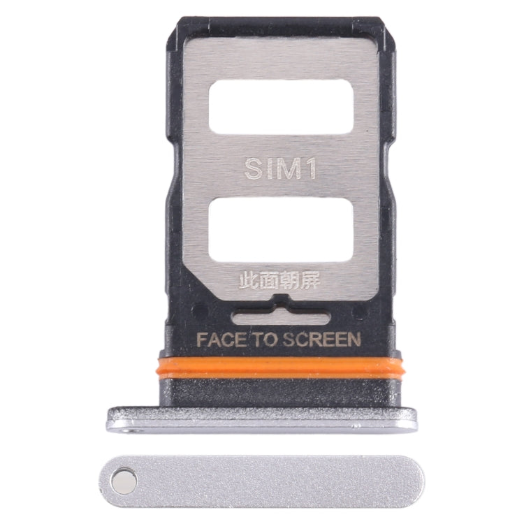 For Xiaomi Redmi Note 12 Pro+ 5G SIM Card Tray + SIM Card Tray (Silver) - Card Tray by PMC TechLife | Online Shopping South Africa | PMC TechLife