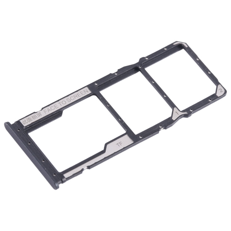 For Xiaomi Redmi 12C SIM Card Tray + SIM Card Tray + Micro SD Card Tray (Black) - Card Tray by PMC TechLife | Online Shopping South Africa | PMC TechLife