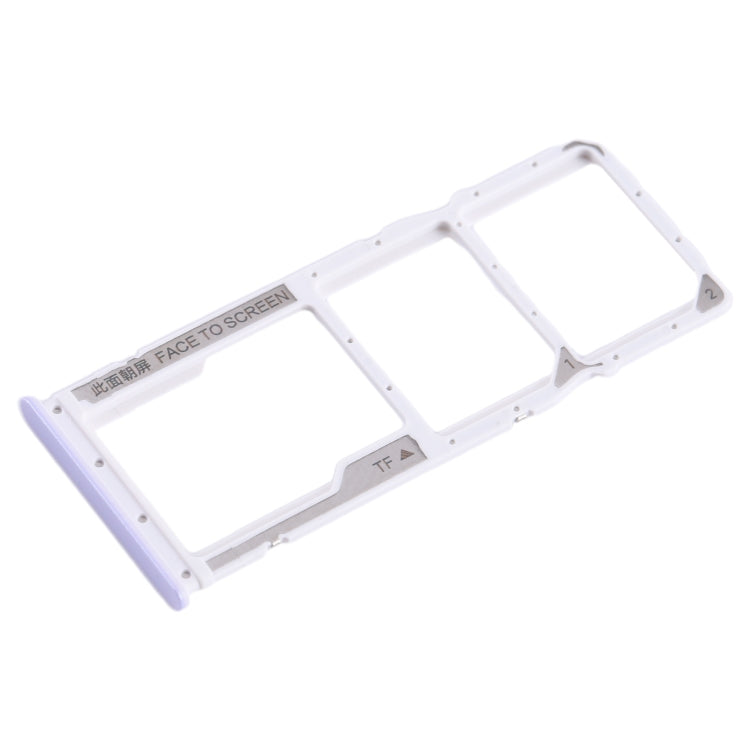 For Xiaomi Poco C55 SIM Card Tray + SIM Card Tray + Micro SD Card Tray (Purple) - Card Tray by PMC TechLife | Online Shopping South Africa | PMC TechLife