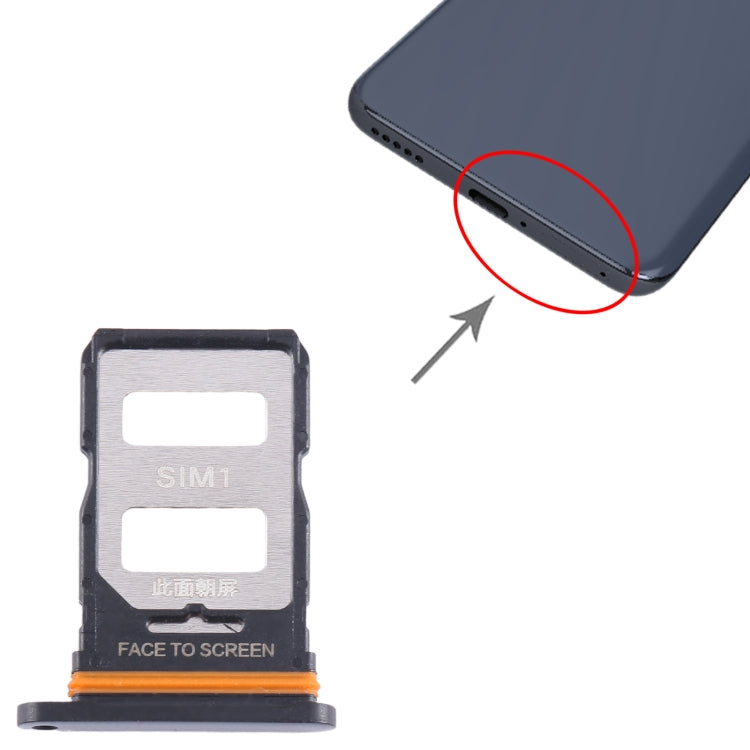 For Xiaomi 13 Lite SIM Card Tray + SIM Card Tray (Black) - Card Tray by PMC TechLife | Online Shopping South Africa | PMC TechLife