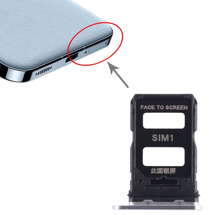 For Xiaomi 13 SIM Card Tray + SIM Card Tray (Silver) - Card Tray by PMC TechLife | Online Shopping South Africa | PMC TechLife