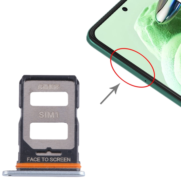 For Xiaomi Poco F5 SIM Card Tray + SIM Card Tray (Silver) - free shipping - PMC TechLife - Order now!