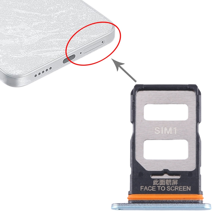 For Xiaomi Note 13 Pro SIM Card Tray + SIM Card Tray (Blue) - Card Tray by PMC TechLife | Online Shopping South Africa | PMC TechLife