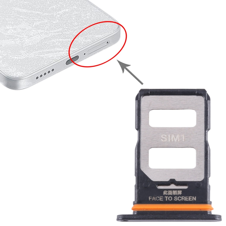 For Xiaomi Note 13 Pro+ SIM Card Tray + SIM Card Tray (Black) - Card Tray by PMC TechLife | Online Shopping South Africa | PMC TechLife | Buy Now Pay Later Mobicred