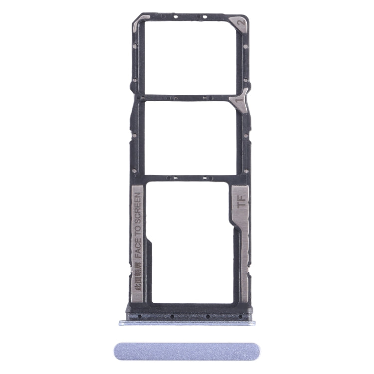 For Xiaomi Poco C65 SIM Card Tray + SIM Card Tray + Micro SD Card Tray (Purple) - Card Tray by PMC TechLife | Online Shopping South Africa | PMC TechLife
