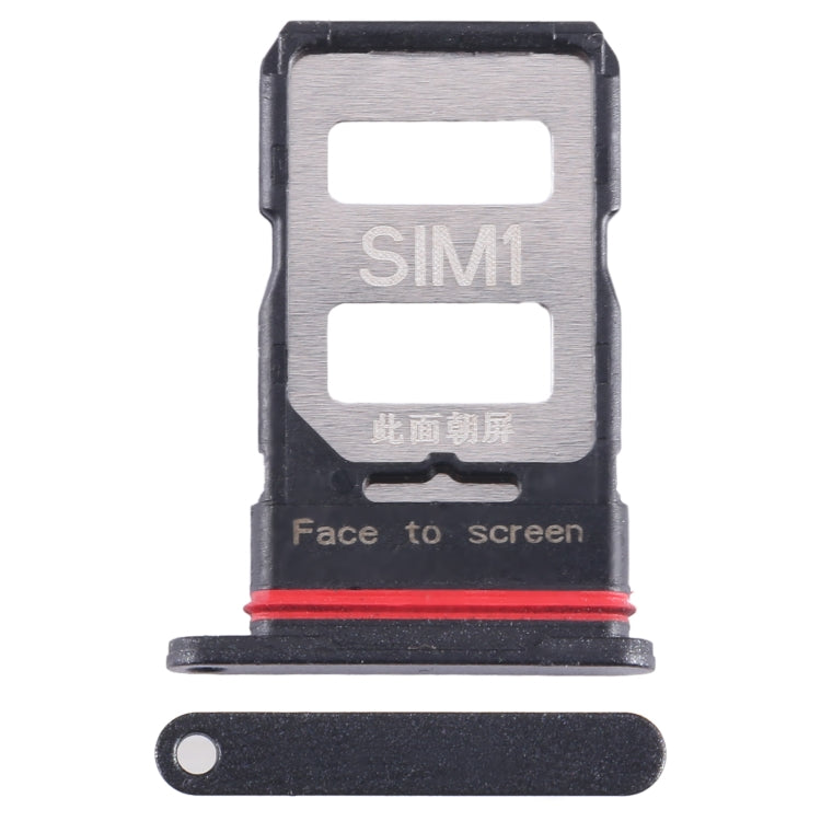 For Xiaomi Redmi K60 Pro SIM Card Tray + SIM Card Tray (Black) - Card Tray by PMC TechLife | Online Shopping South Africa | PMC TechLife