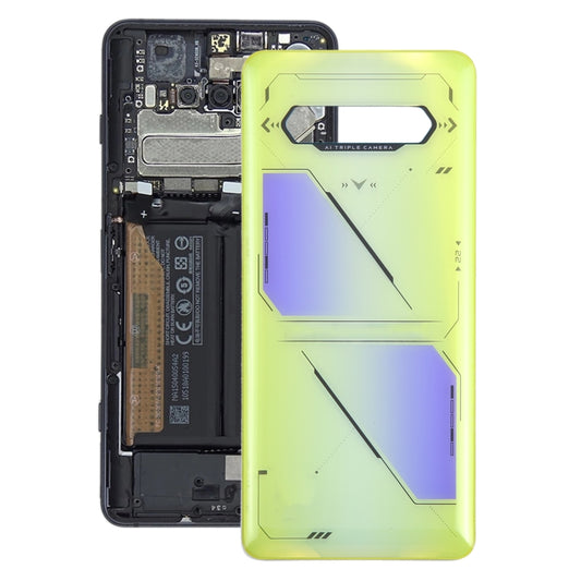 For Xiaomi Black Shark 5 RS Original Battery Back Cover(Yellow) - Back Cover by PMC Jewellery | Online Shopping South Africa | PMC Jewellery