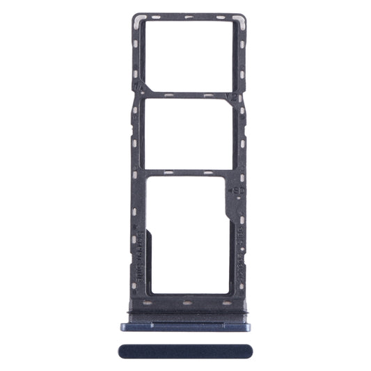 For Tecno Pova 2 SIM Card Tray + SIM Card Tray + Micro SD Card Tray (Dark Blue) - Card Tray by PMC Jewellery | Online Shopping South Africa | PMC Jewellery