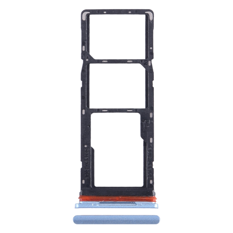 For Tecno Pop 5 LTE SIM Card Tray + SIM Card Tray + Micro SD Card Tray (Baby Blue) - Card Tray by PMC TechLife | Online Shopping South Africa | PMC TechLife