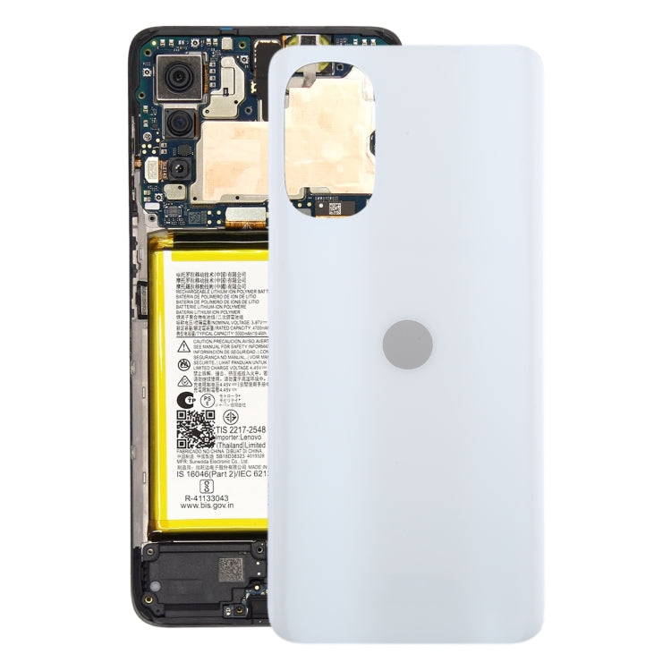 For Motorola Moto G52 Original Battery Back Cover(White) - Back Cover by PMC Jewellery | Online Shopping South Africa | PMC Jewellery