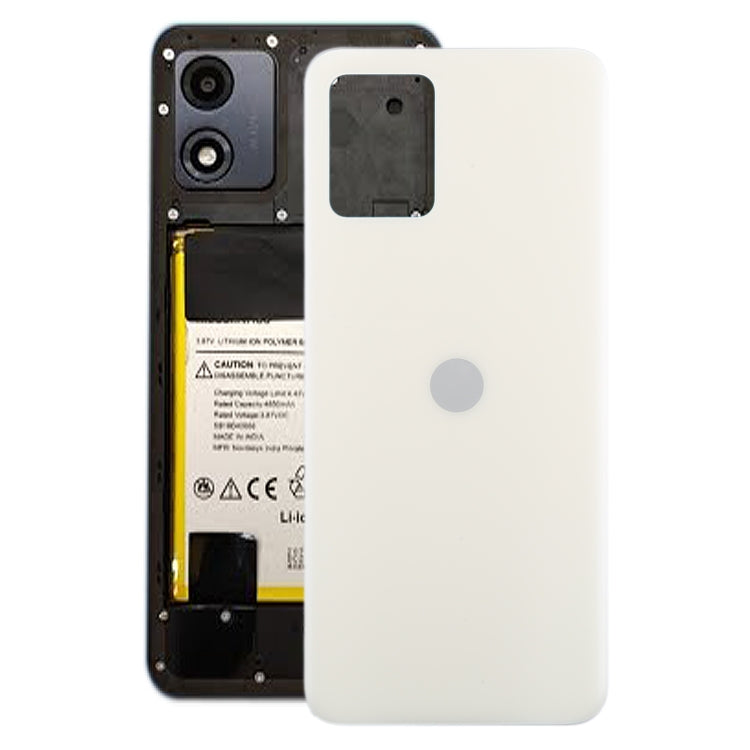 For Motorola Moto E13 Original Battery Back Cover(White) - Back Cover by PMC TechLife | Online Shopping South Africa | PMC TechLife