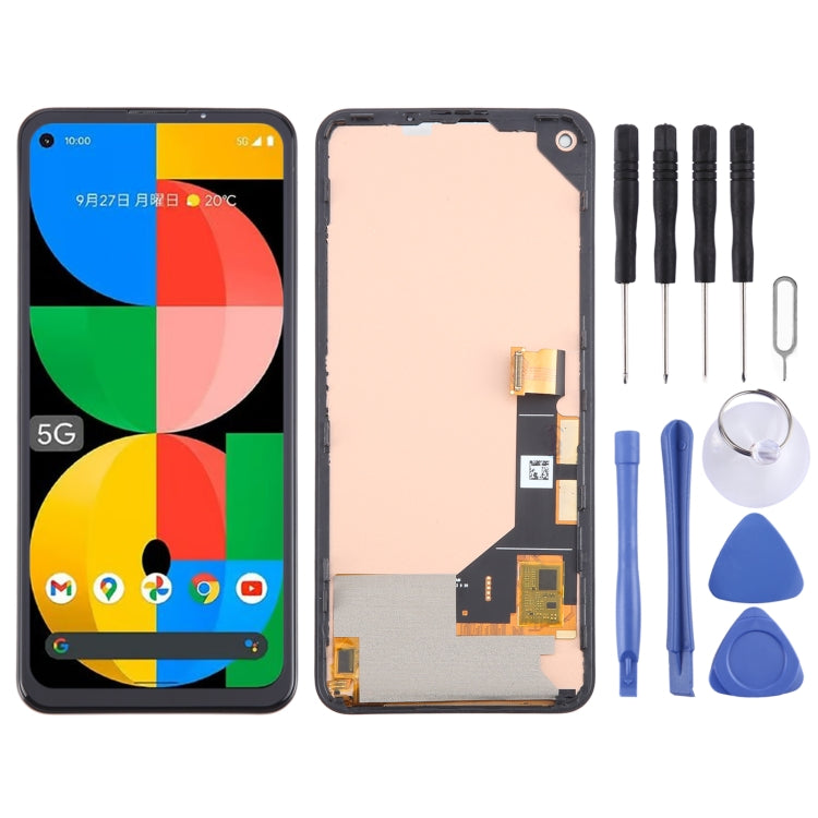 For Google Pixel 5a 5G G1F8F G4S1M TFT LCD Screen with Digitizer Full Assembly, Not Supporting Fingerprint Identification (Black) - LCD Screen by PMC TechLife | Online Shopping South Africa | PMC TechLife