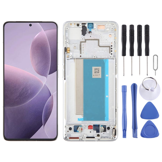 For Xiaomi Redmi K70 Pro Original AMOLED Material LCD Screen Digitizer Full Assembly with Frame (Silver) - LCD Screen by PMC Jewellery | Online Shopping South Africa | PMC Jewellery