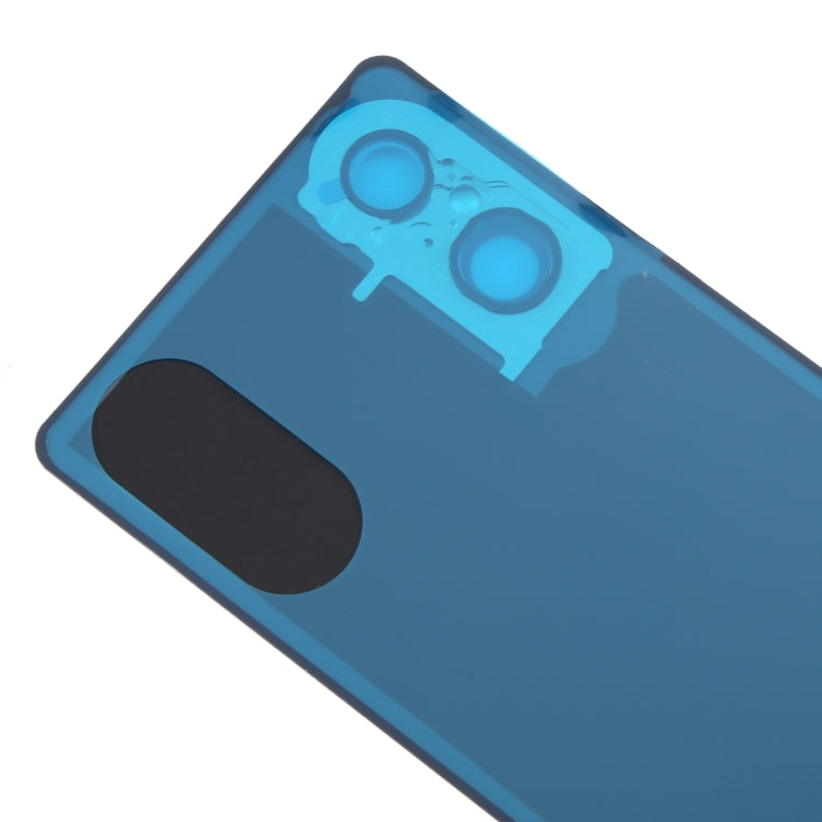 For Sony Xperia 5 V Battery Back Cover with Camera Lens Cover(Silver) - Back Cover by PMC TechLife | Online Shopping South Africa | PMC TechLife | Buy Now Pay Later Mobicred