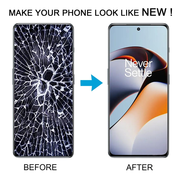 For OnePlus 11R CPH2487 Original AMOLED LCD Screen Digitizer Full Assembly with Frame (Black) - free shipping - PMC TechLife - Order now!