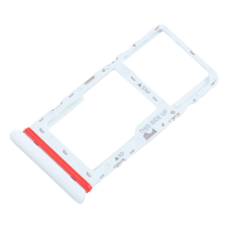 For Alcatel 1T 10 inch 2020 8091 SIM Card Tray + Micro SD Card Tray (White) - For TCL by PMC Jewellery | Online Shopping South Africa | PMC Jewellery | Buy Now Pay Later Mobicred