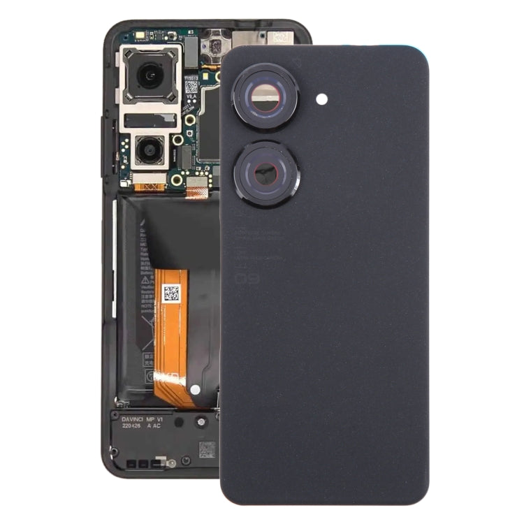 For Asus Zenfone 9 AI2202 Original Battery Back Cover with Camera Lens Cover(Black) - Back Cover by PMC TechLife | Online Shopping South Africa | PMC TechLife | Buy Now Pay Later Mobicred