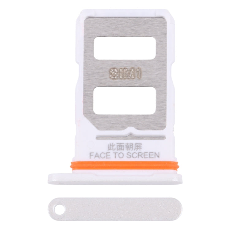 For Xiaomi Poco F6 Original SIM Card Tray + SIM Card Tray (White) - Card Tray by PMC Jewellery | Online Shopping South Africa | PMC Jewellery | Buy Now Pay Later Mobicred