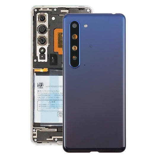 For Sharp Aquos R5G Original Battery Back Cover(Blue) - For Sharp by PMC Jewellery | Online Shopping South Africa | PMC Jewellery | Buy Now Pay Later Mobicred