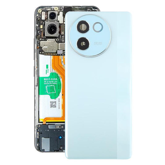 For vivo V30e Battery Back Cover with Camera Lens Cover(Blue) - Back Cover by PMC Jewellery | Online Shopping South Africa | PMC Jewellery | Buy Now Pay Later Mobicred