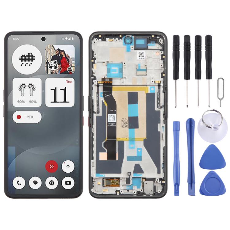 For Nothing Phone 3a A059 AMOLED Original LCD Screen Digitizer Full Assembly with Frame (Black) - Others by PMc TechLife | Online Shopping South Africa | PMc TechLife | Buy Now Pay Later Mobicred