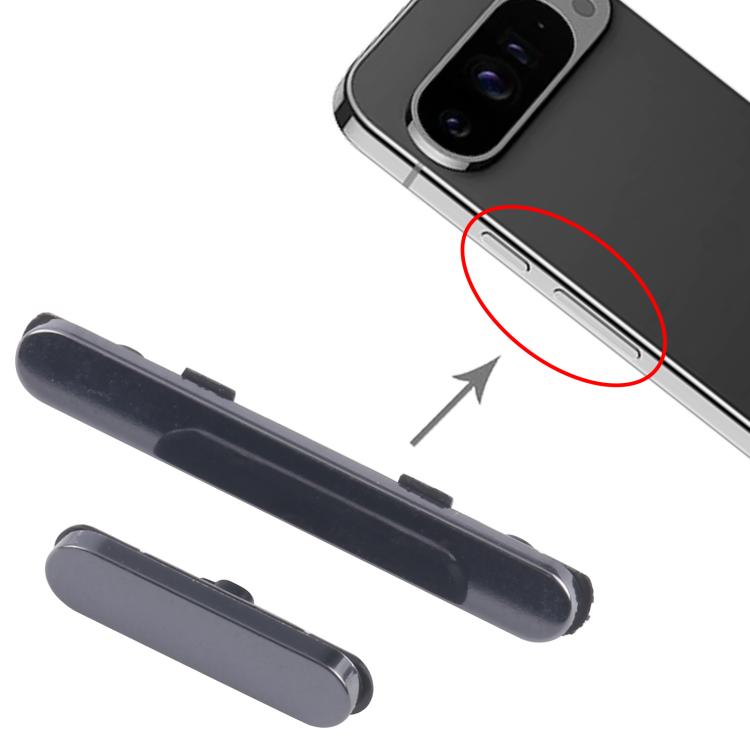 For Google Pixel 9 Pro XL Power Button and Volume Control Button (Black) - Others by PMc TechLife | Online Shopping South Africa | PMc TechLife | Buy Now Pay Later Mobicred
