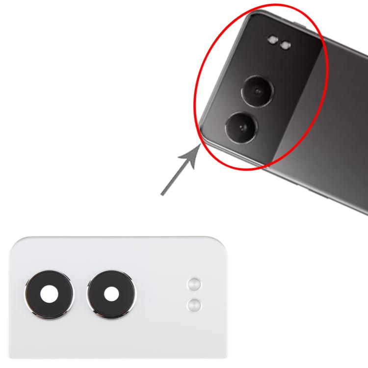 For OnePlus Nord 4 CPH2663 CPH2661 Original Rear Camera Lens Cover (White) - free shipping - PMc TechLife - Order now!