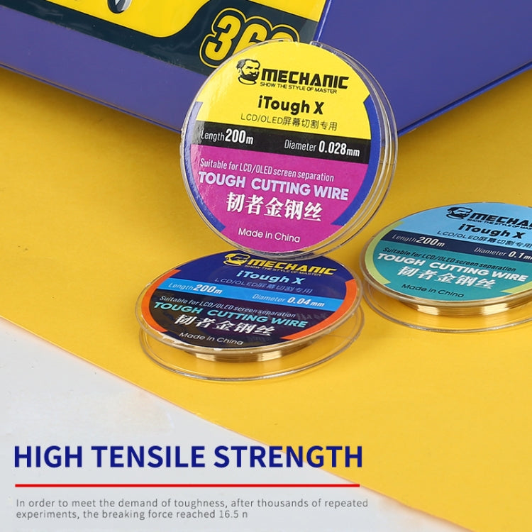 MECHANIC iTough X 200M 0.028MM LCD OLED Screen Cutting Wire - Welding Wire by MECHANIC | Online Shopping South Africa | PMC TechLife | Buy Now Pay Later Mobicred