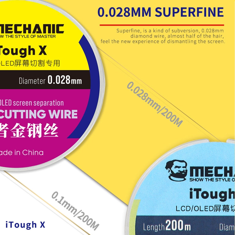 MECHANIC iTough X 200M 0.1MM LCD OLED Screen Cutting Wire - Welding Wire by MECHANIC | Online Shopping South Africa | PMC TechLife | Buy Now Pay Later Mobicred