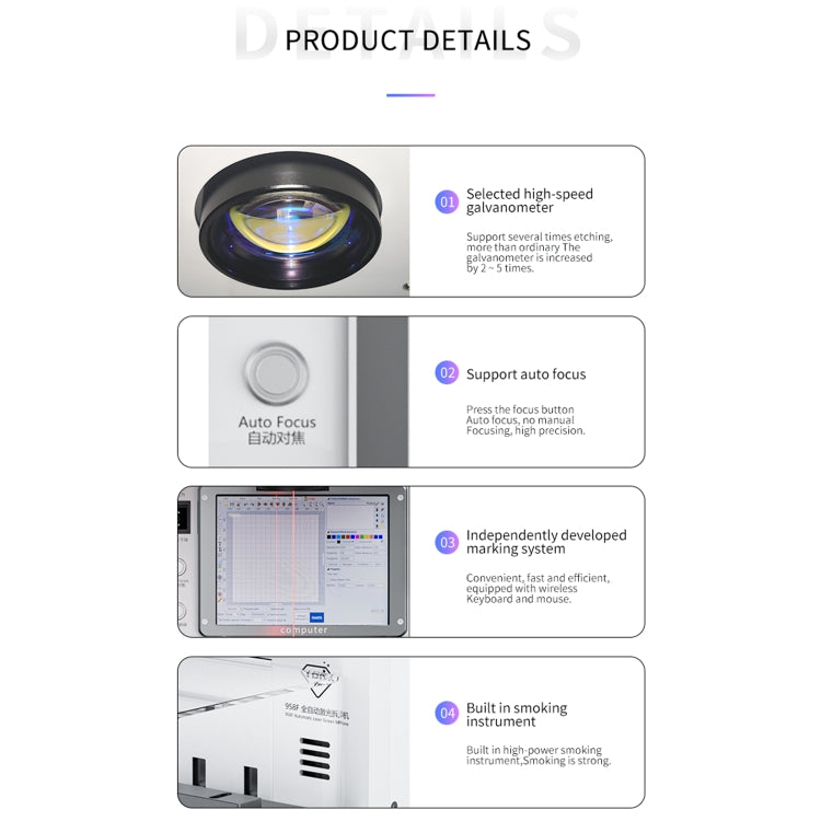 TBK 958F 20W 1064nm Automatic Separate Laser Separator, UK Plug - free shipping - PMC Jewellery - Order now!