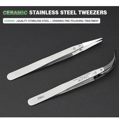 BAKU BA-I7-72MZ Stainless Steel Straight Tweezers - Tweezers by BAKU | Online Shopping South Africa | PMC Jewellery | Buy Now Pay Later Mobicred