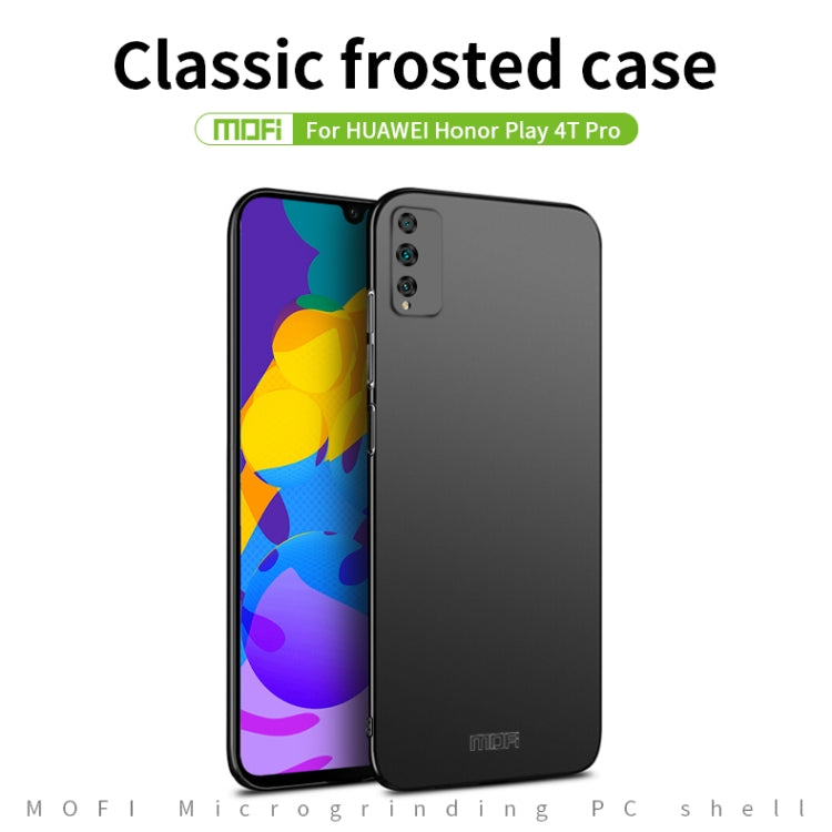 For Huawei Honor Play 4T Pro MOFI Frosted PC Ultra-thin Hard Case(Blue) - Honor Cases by MOFI | Online Shopping South Africa | PMC Jewellery