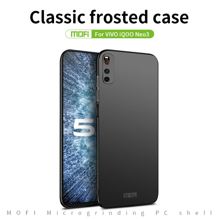 For Vivo iQOO Neo 3 MOFI Frosted PC Ultra-thin Hard Case(Black) - vivo Cases by MOFI | Online Shopping South Africa | PMC TechLife | Buy Now Pay Later Mobicred