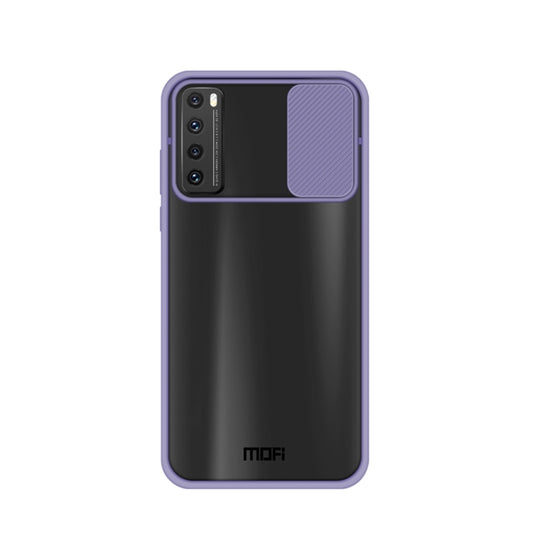 For Huawei nova 7 MOFI Xing Dun Series PC + TPU Anti-peep Waterproof And Anti-drop All-inclusive Protective Shell, Translucent Frosted(Purple) - Huawei Cases by MOFI | Online Shopping South Africa | PMC Jewellery