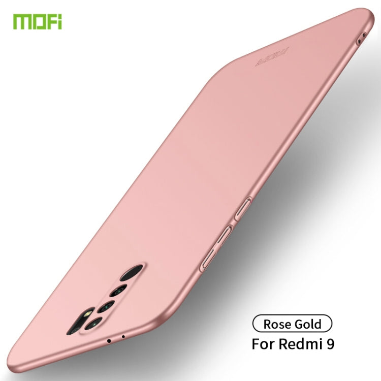 For Xiaomi Redmi 9 MOFI Frosted PC Ultra-thin Hard Case(Rose Gold) - Xiaomi Cases by MOFI | Online Shopping South Africa | PMC Jewellery