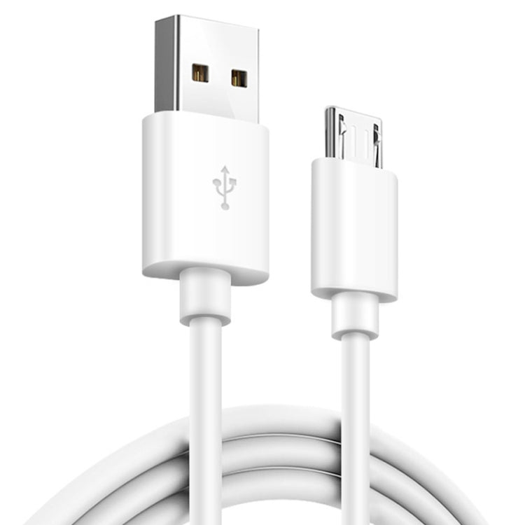 2.4A USB Male to Micro USB Male Interface Charge Cable, Length: 1m(White) - Micro USB Cable by PMC Jewellery | Online Shopping South Africa | PMC Jewellery