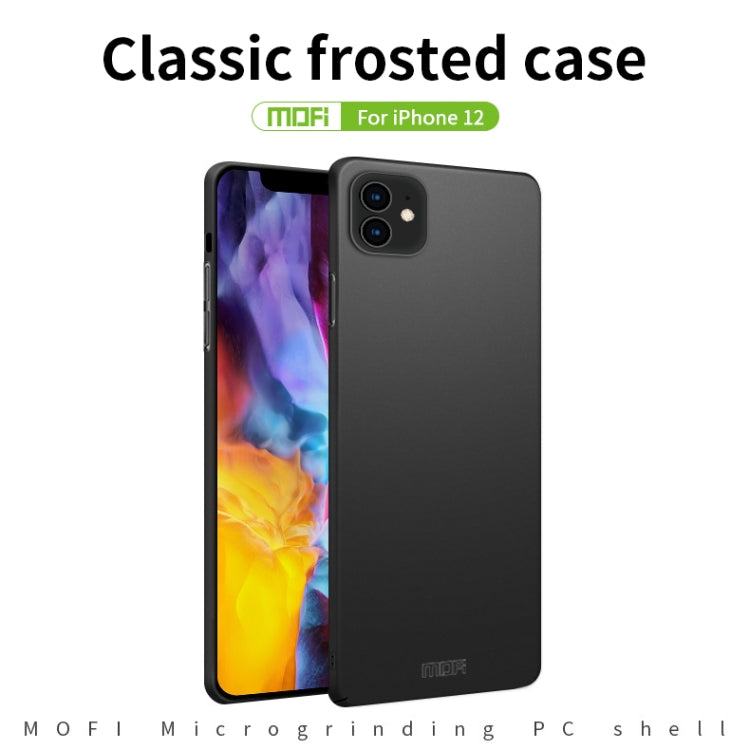 For iPhone 12 mini MOFI Frosted PC Ultra-thin Hard Case(Gold) - iPhone 12 mini Cases by MOFI | Online Shopping South Africa | PMC Jewellery