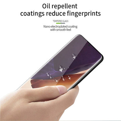 For Samsung Galaxy Note20 Ultra MOFI 9H 3D Explosion Proof Thermal Bending Full Screen Covered With Tempered Glass Film（Ultrasonic fingerprint unlock）(Black) - Galaxy Tempered Glass by MOFI | Online Shopping South Africa | PMC Jewellery