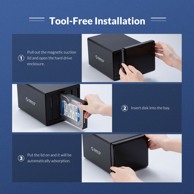 ORICO NS200U3 3.5 inch 2 Bay USB3.0 Hard Drive Enclosure - free shipping - PMC Jewellery - Order now!