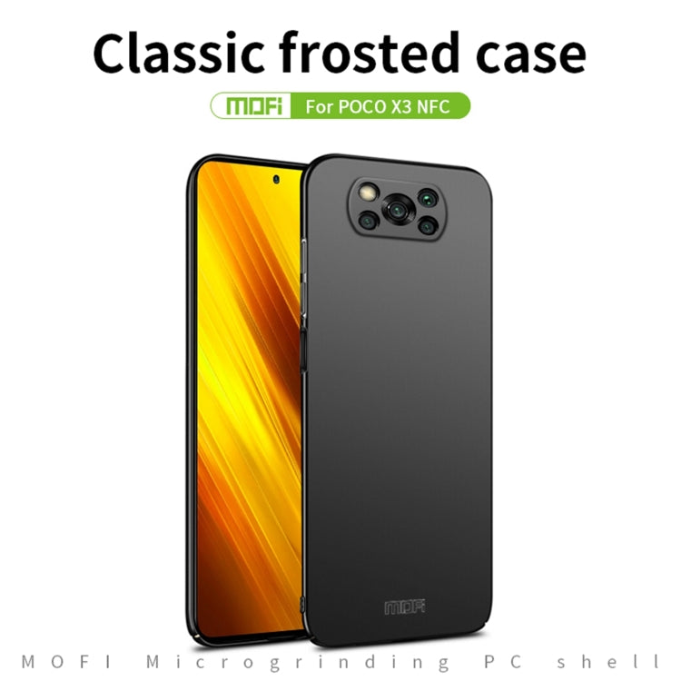 For Xiaomi POCO X3/X3 NFC MOFI Frosted PC Ultra-thin Hard Case(Gold) - Xiaomi Cases by MOFI | Online Shopping South Africa | PMC Jewellery