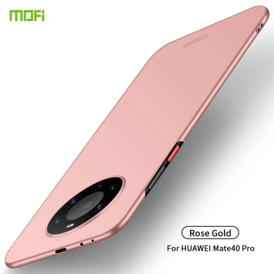 For Huawei Mate 40 Pro MOFI Frosted PC Ultra-thin Hard Case(Rose Gold) - Huawei Cases by MOFI | Online Shopping South Africa | PMC Jewellery