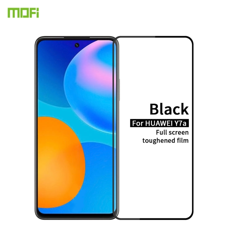 For Huawei Y7a 2020 MOFI 9H 2.5D Full Screen Tempered Glass Film(Black) - Huawei Tempered Glass by MOFI | Online Shopping South Africa | PMC Jewellery