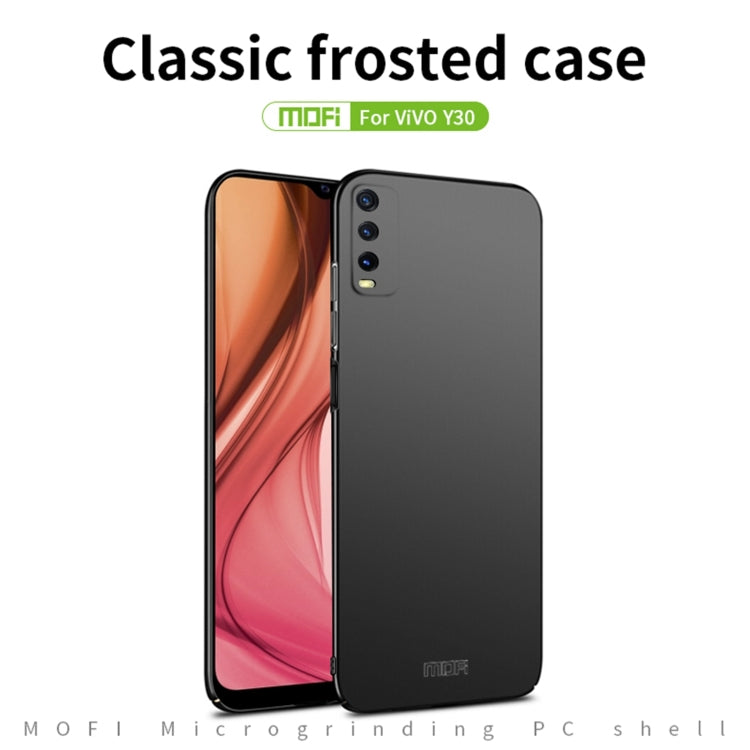 For vivo Y30 MOFI Frosted PC Ultra-thin Hard Case (Blue) - vivo Cases by MOFI | Online Shopping South Africa | PMC TechLife | Buy Now Pay Later Mobicred