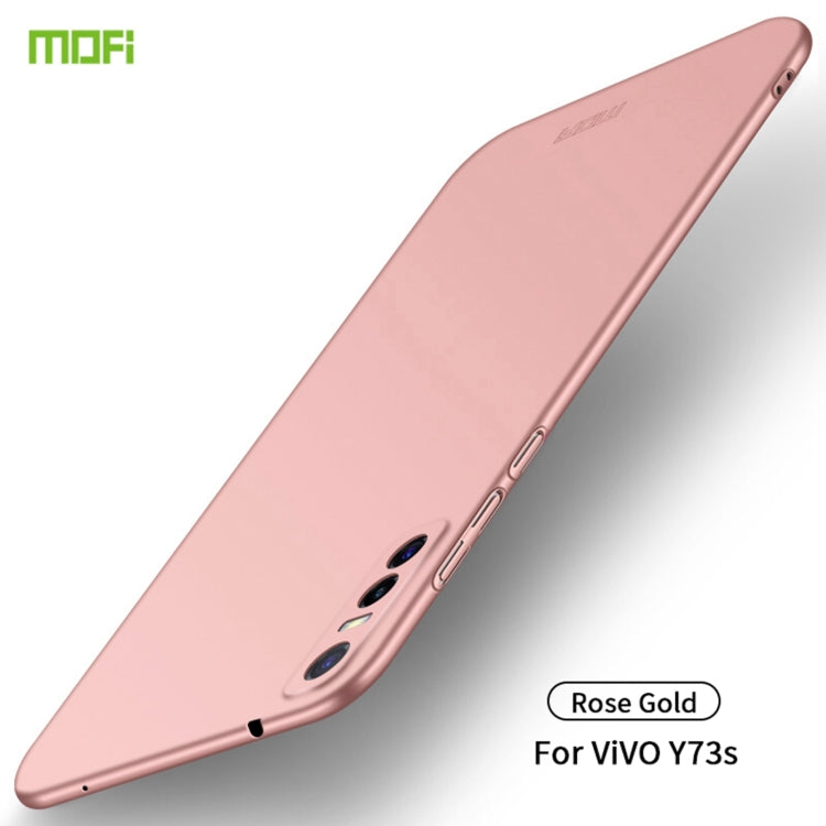 For vivo Y73s MOFI Frosted PC Ultra-thin Hard Case (Rose gold) - vivo Cases by MOFI | Online Shopping South Africa | PMC TechLife | Buy Now Pay Later Mobicred