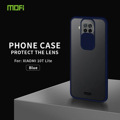 For Xiaomi Mi 10T Lite MOFI Xing Dun Series Translucent Frosted PC + TPU Privacy Anti-glare Shockproof All-inclusive Protective Case(Blue) - Xiaomi Cases by MOFI | Online Shopping South Africa | PMC Jewellery