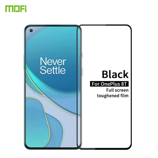 For OnePlus 8T MOFI 9H 2.5D Full Screen Tempered Glass Film(Black) - OnePlus Tempered Glass by MOFI | Online Shopping South Africa | PMC Jewellery